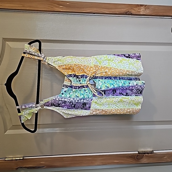 California sunshine two piece colorful tankini swim suit - Picture 2 of 8